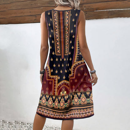 Mouwloze boho jurk - Maki