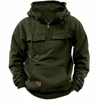 Casual hoodie met ritssluiting - Timo