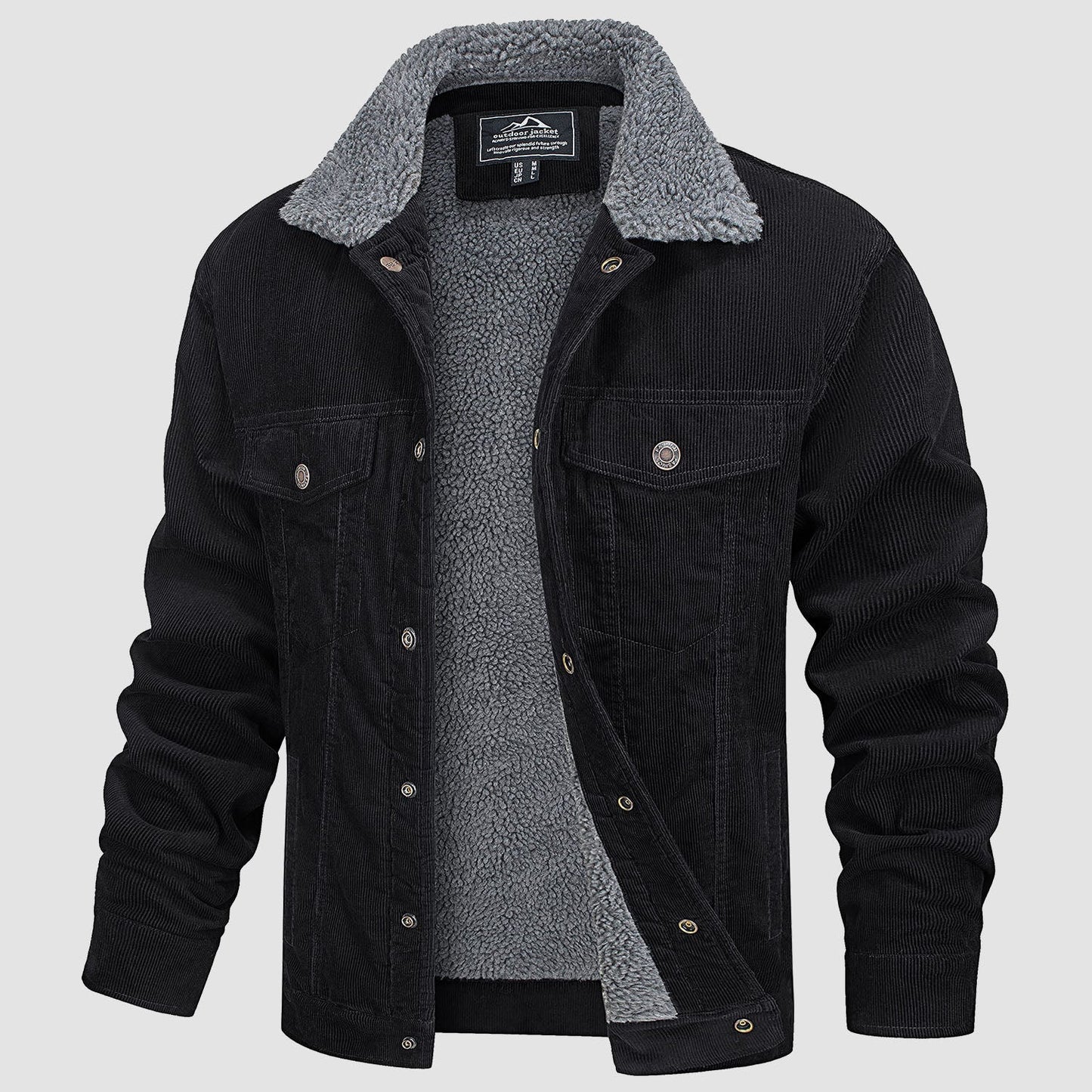Corduroy herenjas met sherpa voering - Joep
