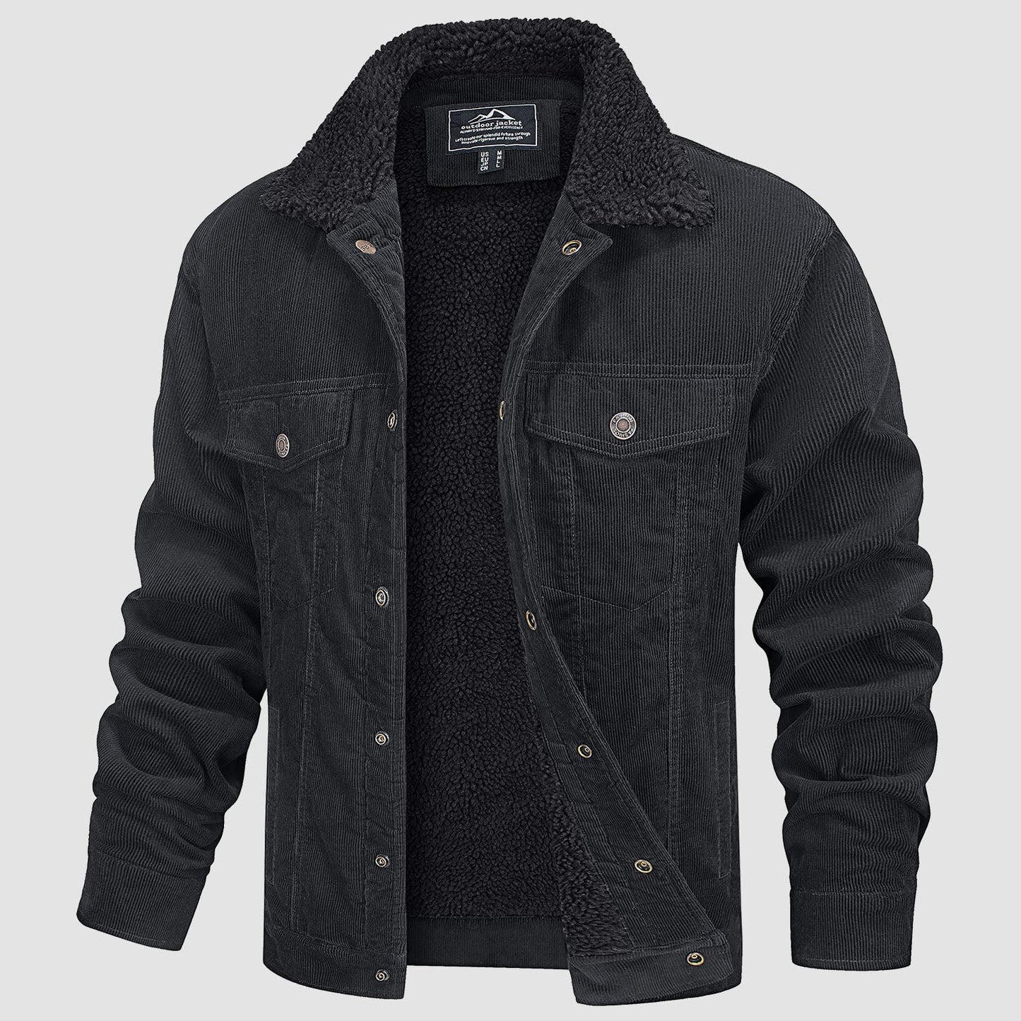 Corduroy herenjas met sherpa voering - Joep