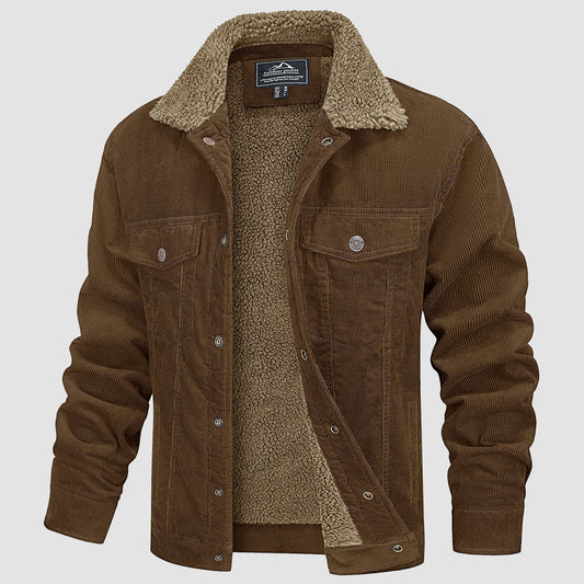 Corduroy herenjas met sherpa voering - Joep