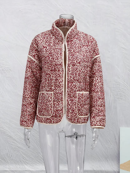 Dames Vintage Bloemen Jas - Liv