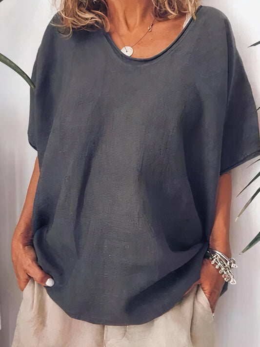 Oversized linnen T-shirt - Nuria