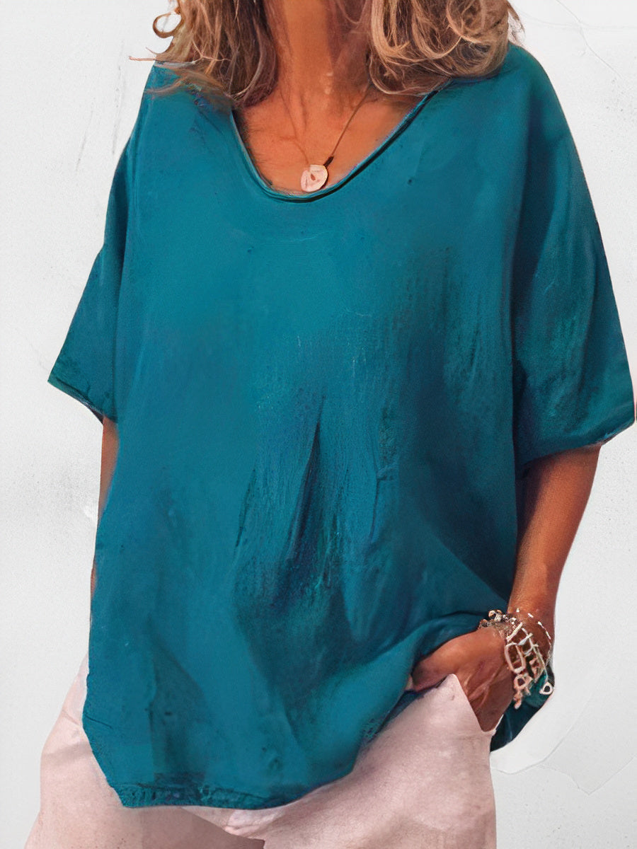 Oversized linnen T-shirt - Nuria