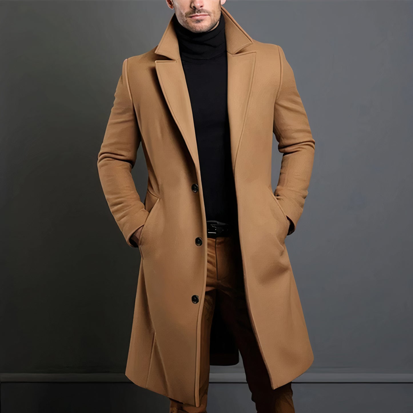 Wollen trenchcoat voor heren - Niels