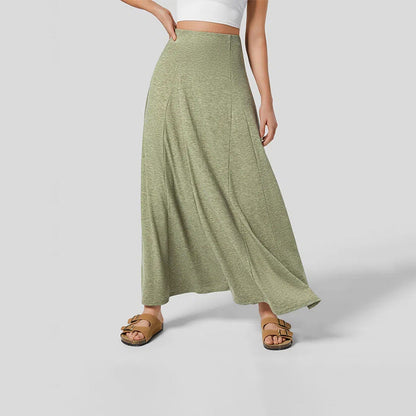 Olijfgroene Maxi Rok - Nevra