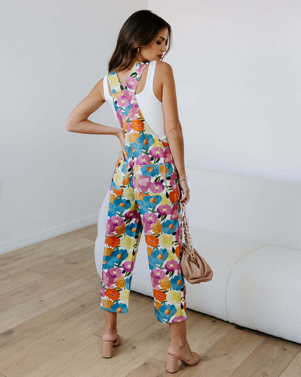 Bloemige mouwloze jumpsuit - Nyree