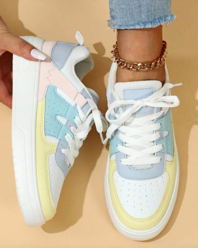 Trendy kleurrijke sneakers voor dames - Prisca