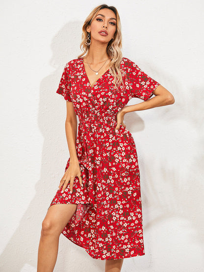 Elegante zomerjurk met bloemenprint - Cassa