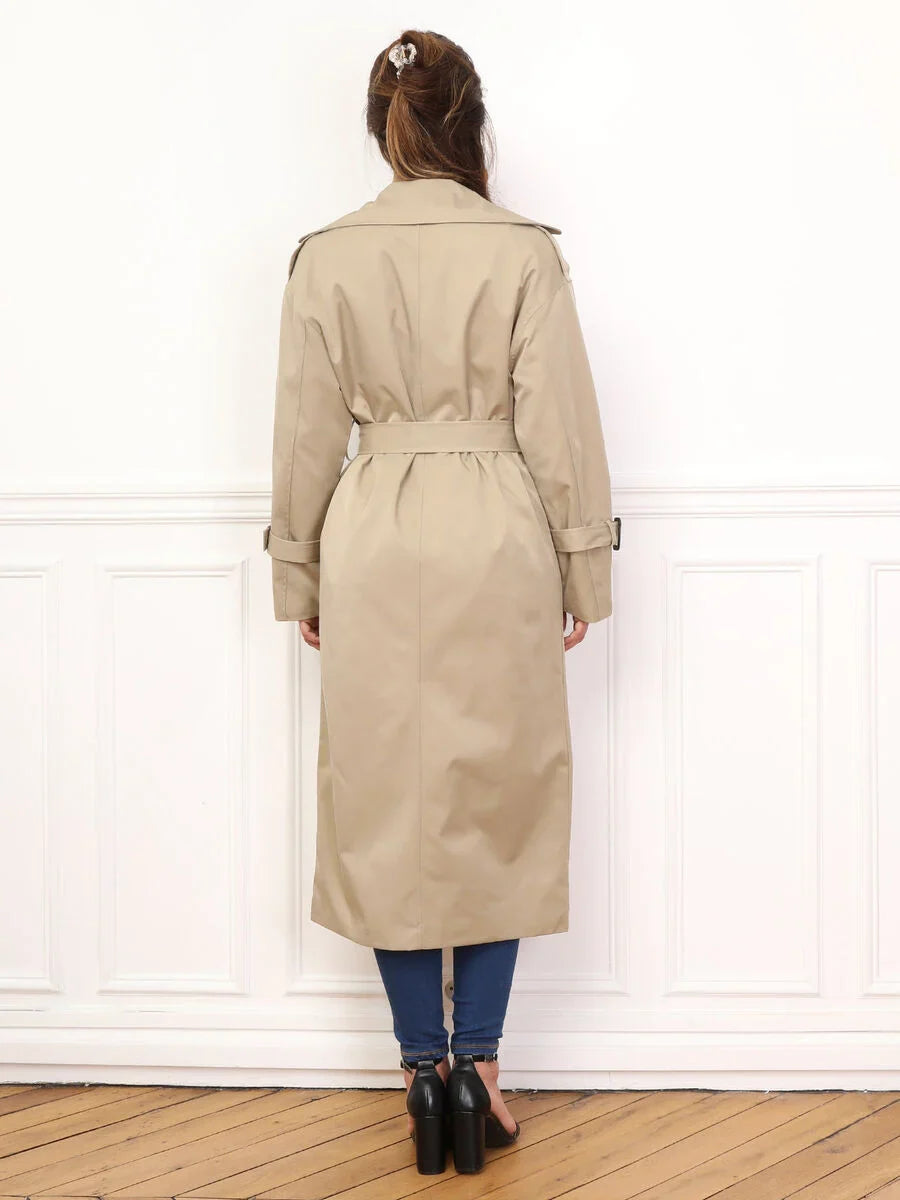 Stijlvolle middellange trenchcoat voor dames - Robina