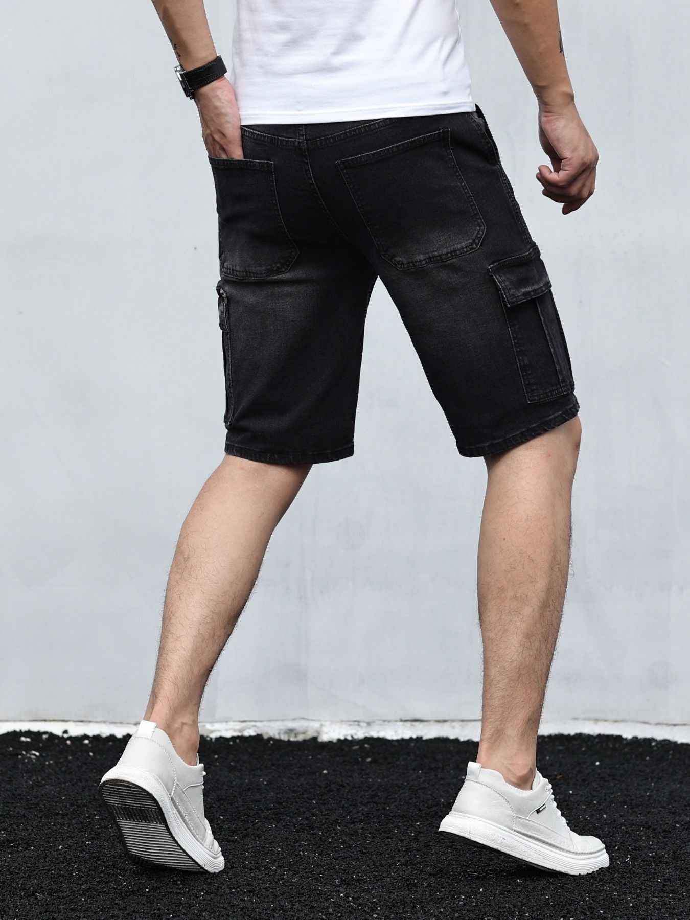 Cargo denim shorts voor heren - Roley