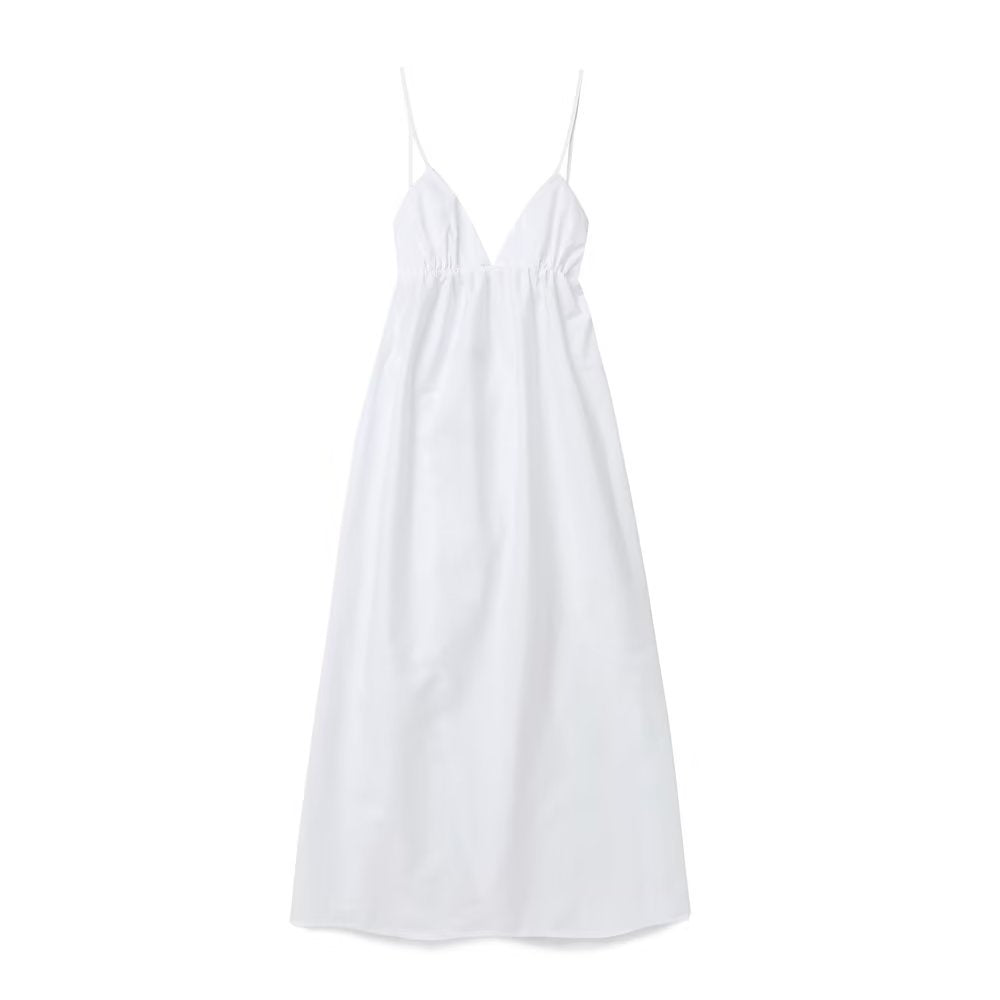 Elegante maxi-jurk met V-hals - Jirka