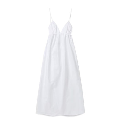Elegante maxi-jurk met V-hals - Jirka