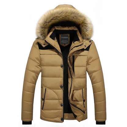 Winter parka met bontkraag en capuchon voor heren - Elmeric