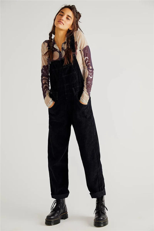 Vintage ribfluwelen jumpsuit - Kailey