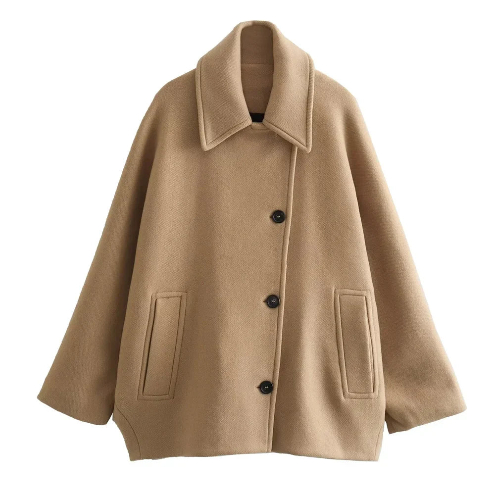 Oversized modieuze dikke en warme damesjas - Nina