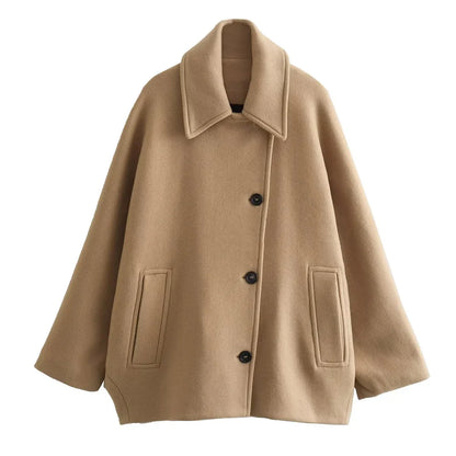 Oversized modieuze dikke en warme damesjas - Nina