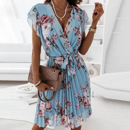 Elegante jurk met bloemenprint - Graci