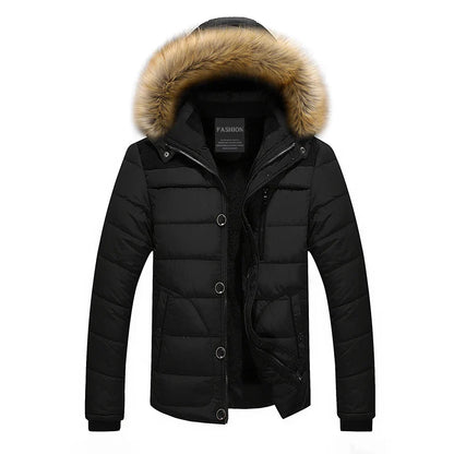 Winter parka met bontkraag en capuchon voor heren - Elmeric