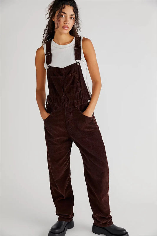 Vintage ribfluwelen jumpsuit - Kailey