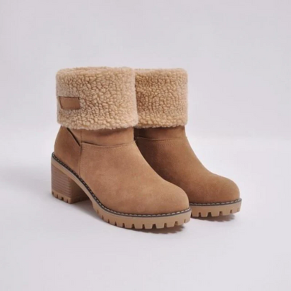 Warme suède winterlaarzen - Tina