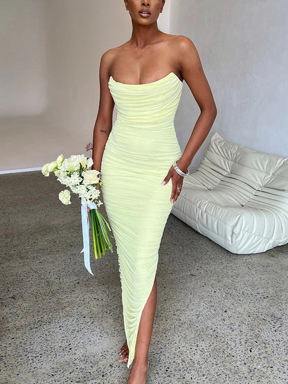 Strapless maxi jurk - Giselle