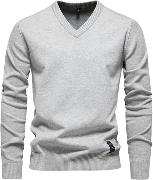 Slim fit trui met V-hals - Toph
