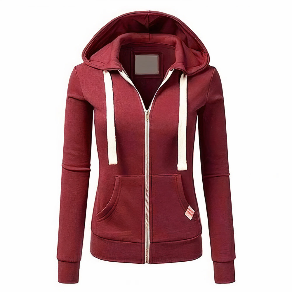 Wollen hoodie met rits en capuchon - Tillie