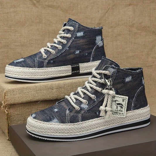 Hooggesneden denim skateschoenen - Tylan
