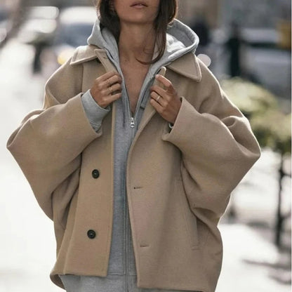 Oversized modieuze dikke en warme damesjas - Nina