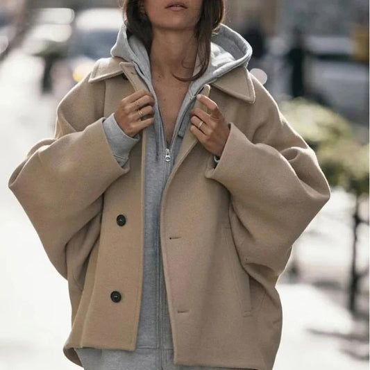 Oversized modieuze dikke en warme damesjas - Nina