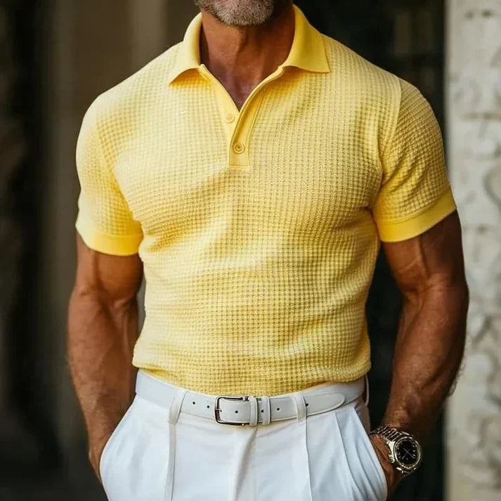 Ademend en stijlvol zomerpoloshirt voor mannen.