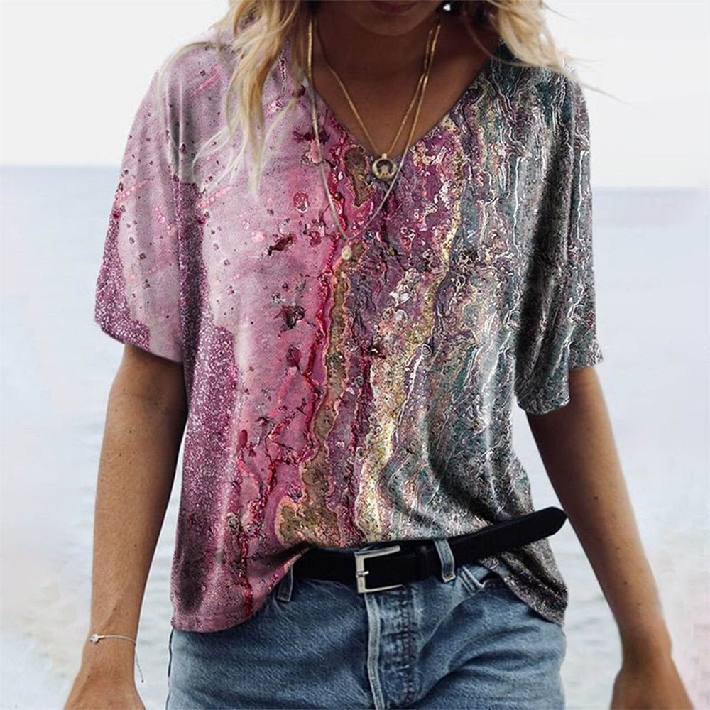 Zomers T-shirt in boho-stijl - Imiza