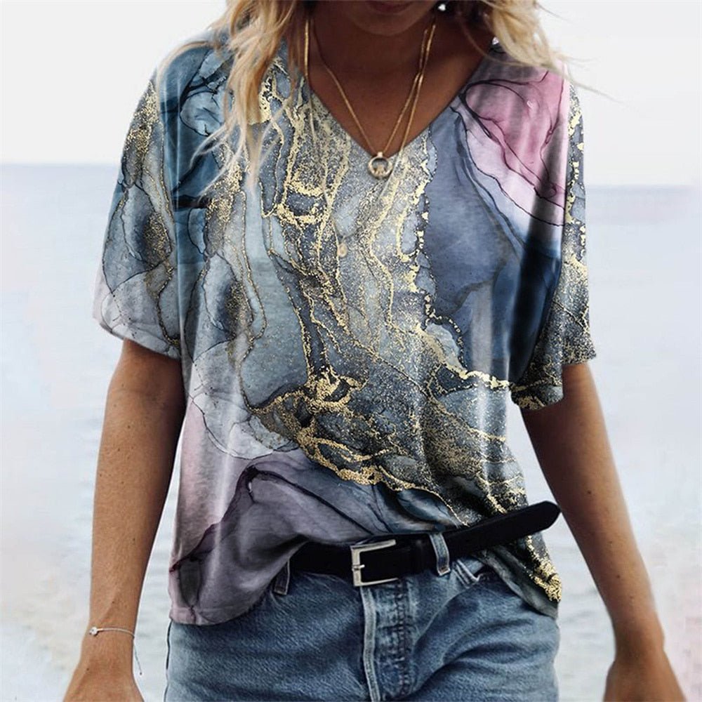 Zomers T-shirt in boho-stijl - Imiza