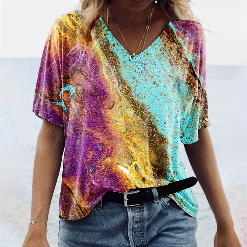 Zomers T-shirt in boho-stijl - Imiza