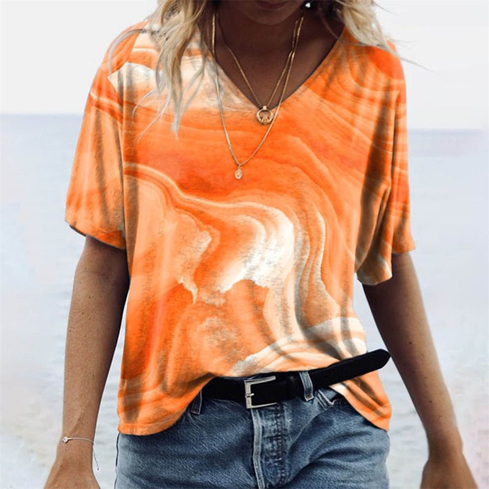 Zomers T-shirt in boho-stijl - Imiza