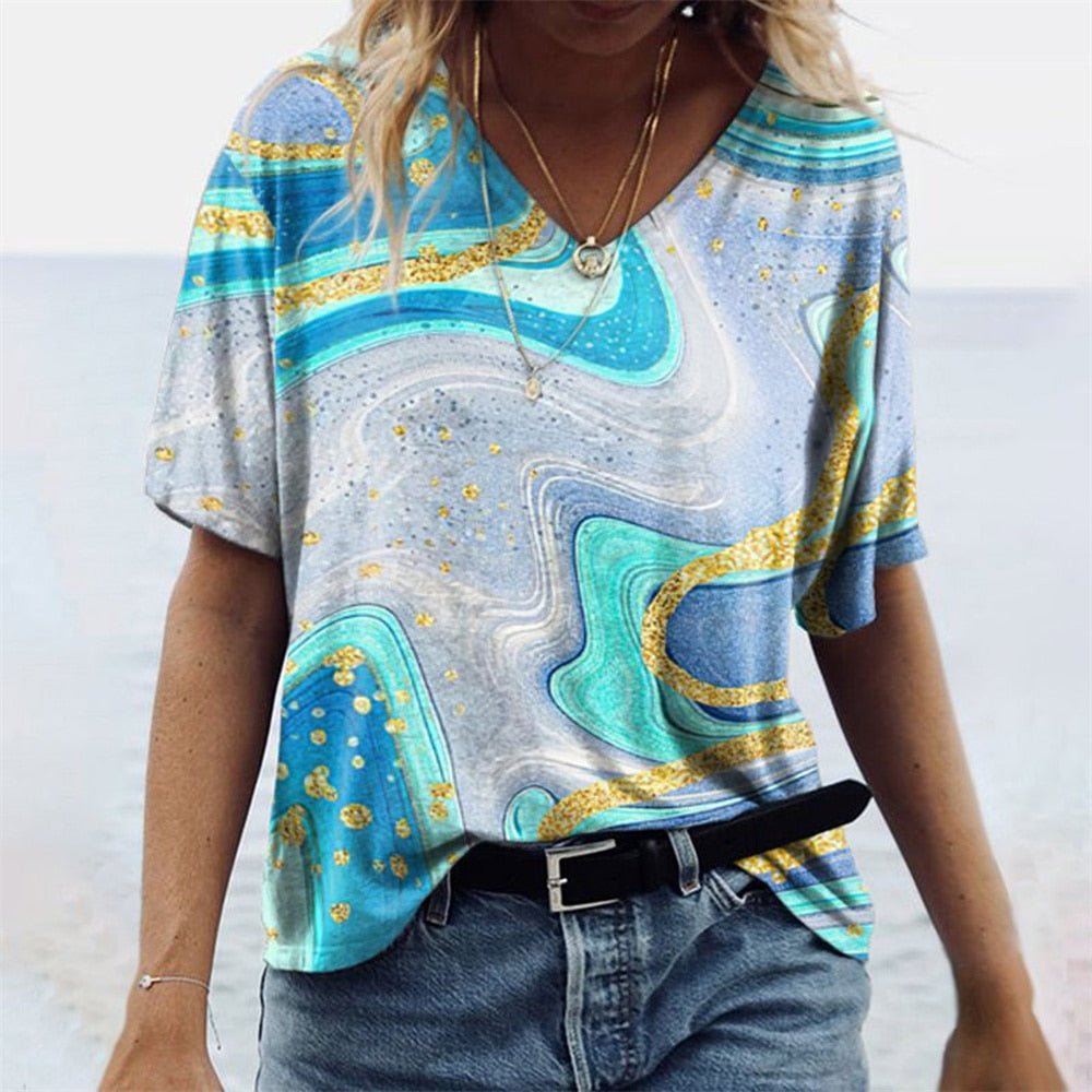 Zomers T-shirt in boho-stijl - Imiza