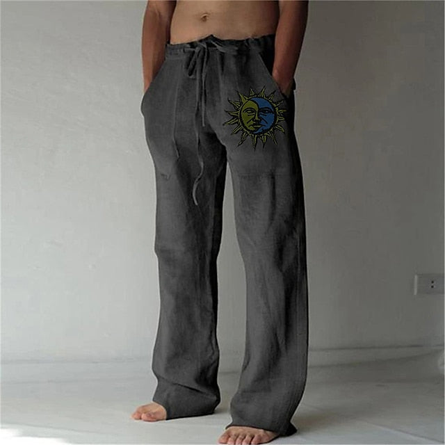  Casual linnen zomerbroek voor heren - lichtgewicht, ademend en perfect voor warme dagen