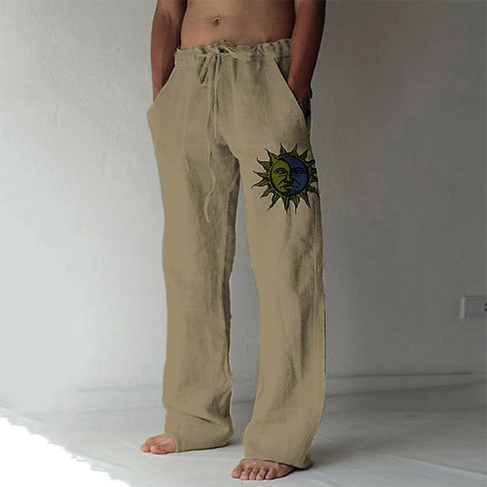  Casual linnen zomerbroek voor heren - lichtgewicht, ademend en perfect voor warme dagen