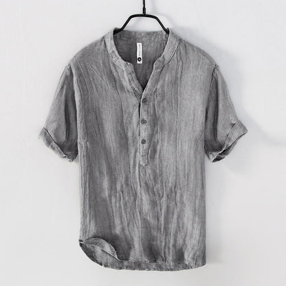 Casual linnen zomeroverhemd voor heren - lichtgewicht, stijlvol en perfect voor warme dagen.