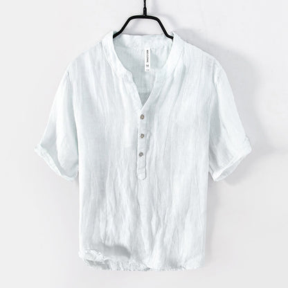 Casual linnen zomeroverhemd voor heren - lichtgewicht, stijlvol en perfect voor warme dagen.