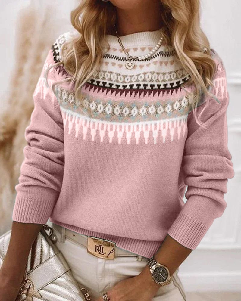 Chique gebreide trui voor dames, ideaal voor elegante winterlooks en comfortabele outfits