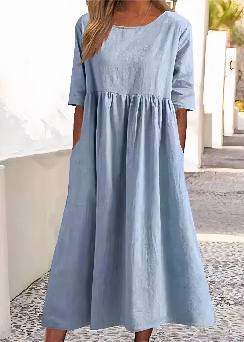 Chique zomerjurk voor dames met een elegante snit en luchtige stof, ideaal voor zonnige dagen