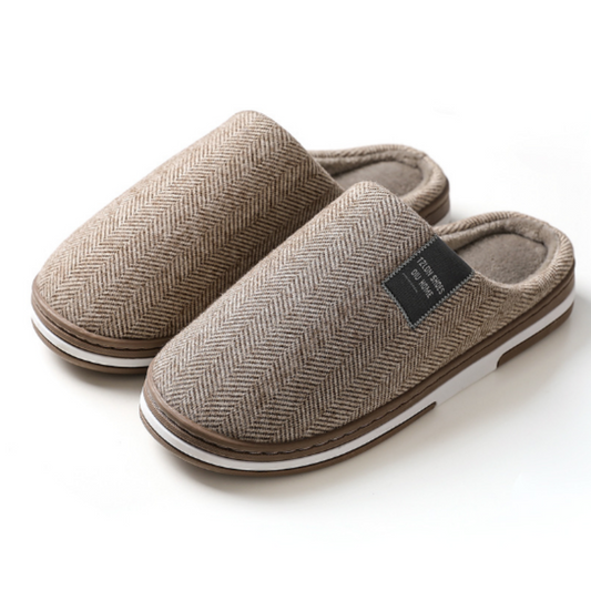 Comfortabele herenslippers met zachte voering en antislipzool voor comfort op koude dagen