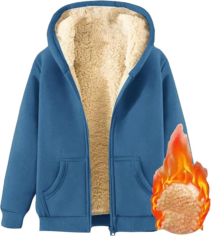Behaaglijke fleecetrui voor dames met capuchon, ideaal voor koude herfst- en winterdagen.