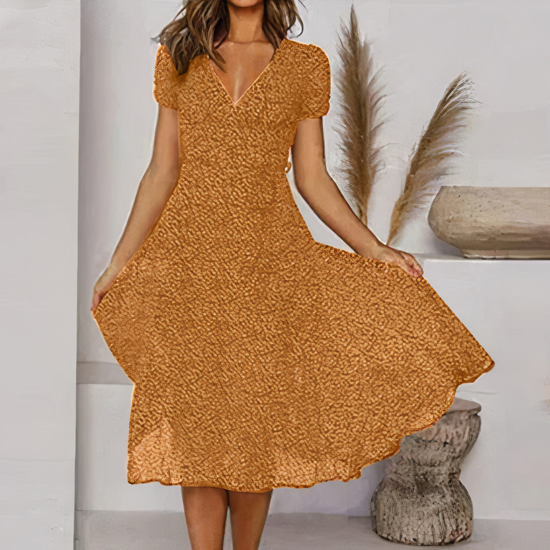Elegante A-lijn zomerjurk voor vrouwen - vrouwelijk, luchtig en perfect voor warme dagen