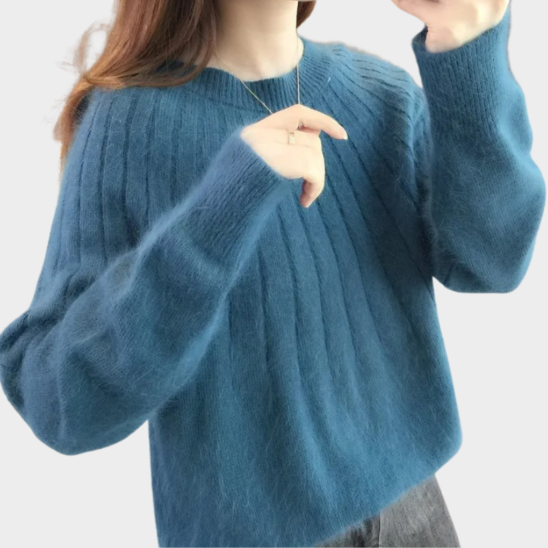Elegante gebreide trui voor dames, ideaal voor winterse dagen en speciale gelegenheden