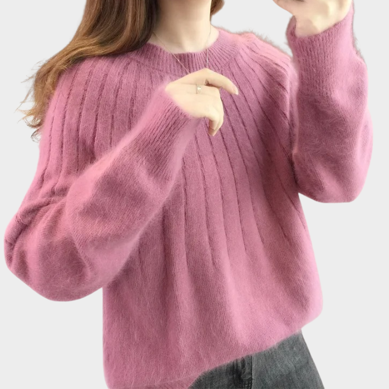 Elegante gebreide trui voor dames, ideaal voor winterse dagen en speciale gelegenheden