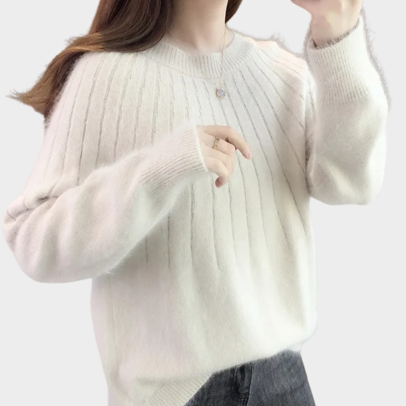 Elegante gebreide trui voor dames, ideaal voor winterse dagen en speciale gelegenheden