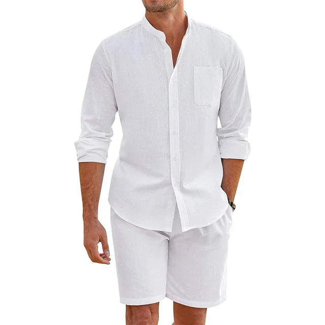 Elegante en lichte overhemdset voor de zomer.